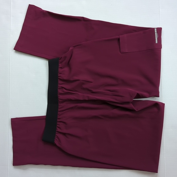 Barko Skechers Uniform Medical Pants S Burgundy Red Purple - Picture 14 of 16